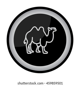 Web line icon. Camel; wild animals