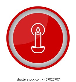 Web line icon. Candle