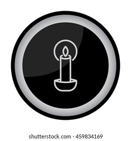 Web line icon. Candle