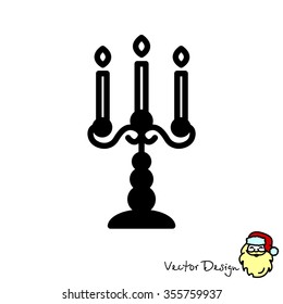 Web line icon. Candlestick.