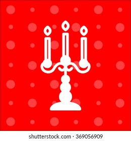 Web line icon. Candlestick.