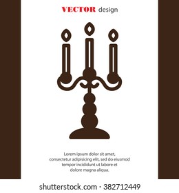 Web line icon. Candlestick.