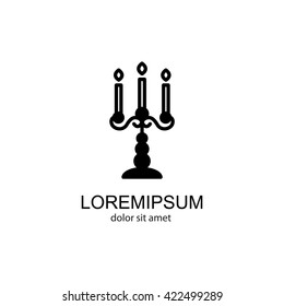 Web line icon. Candlestick.