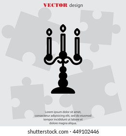 Web line icon. Candlestick.