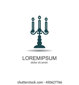 Web line icon. Candlestick.