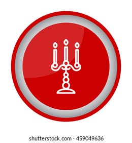 Web line icon. Candlestick.