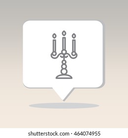 Web line icon. Candlestick.