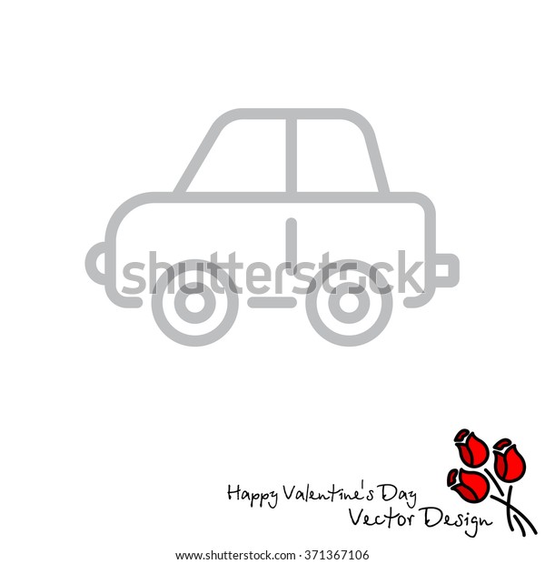 Web line icon. Car,\
children\'s toy