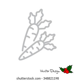 Web line icon. Carrot
