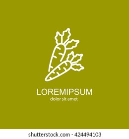 Web line icon. Carrot