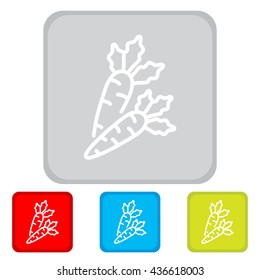 Web line icon. Carrot