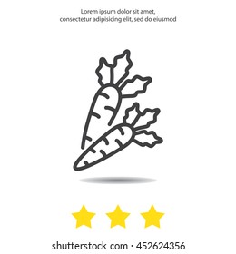 Web line icon. Carrot