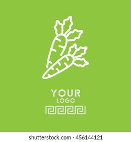 Web line icon. Carrot