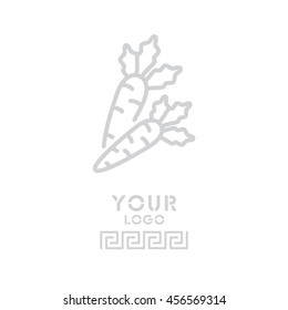 Web line icon. Carrot