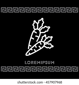 Web line icon. Carrot