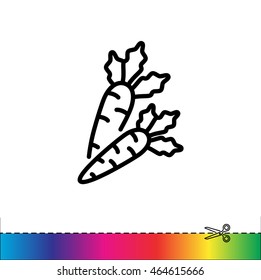 Web line icon. Carrot