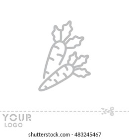 Web line icon. Carrot