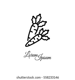 Web line icon. Carrot