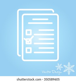 Web line icon. Checklist