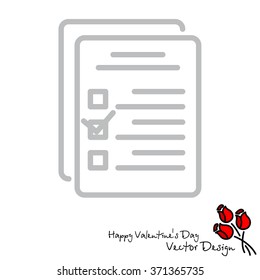 Web line icon. Checklist