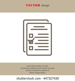 Web line icon. Checklist