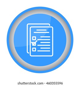 Web line icon. Checklist