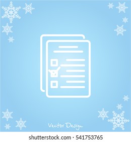 Web line icon. Checklist