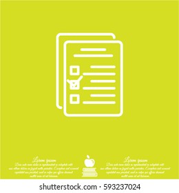 Web line icon. Checklist