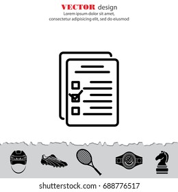 Web line icon. Checklist