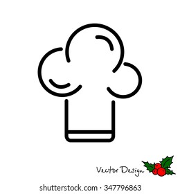 Web line icon. Chef hat