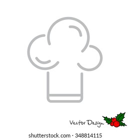 Web line icon. Chef hat