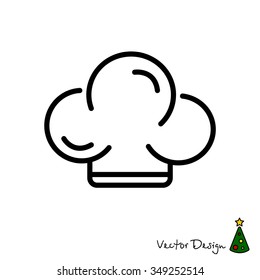 Web line icon. Chef hat