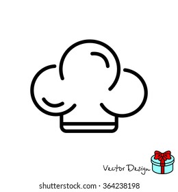 Web line icon. Chef hat