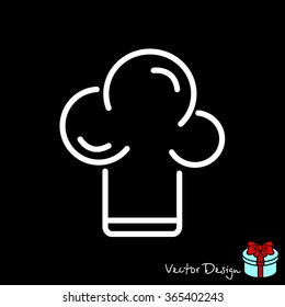 Web line icon. Chef hat