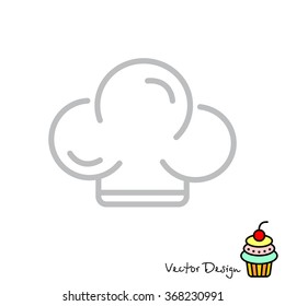 Web line icon. Chef hat