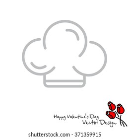 Web line icon. Chef hat