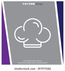 Web line icon. Chef hat