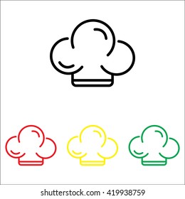 Web line icon. Chef hat