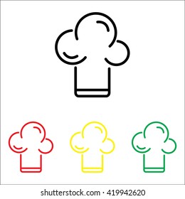 Web line icon. Chef hat