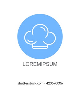 Web line icon. Chef hat