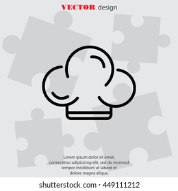 Web line icon. Chef hat