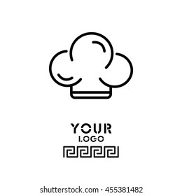 Web line icon. Chef hat