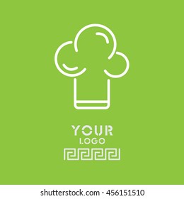 Web line icon. Chef hat