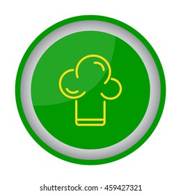 Web line icon. Chef hat