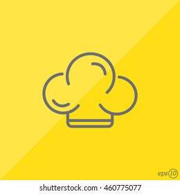 Web line icon. Chef hat
