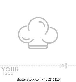 Web line icon. Chef hat