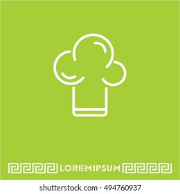 Web line icon. Chef hat