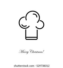 Web line icon. Chef hat