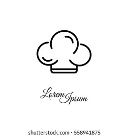 Web line icon. Chef hat