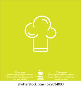 Web line icon. Chef hat